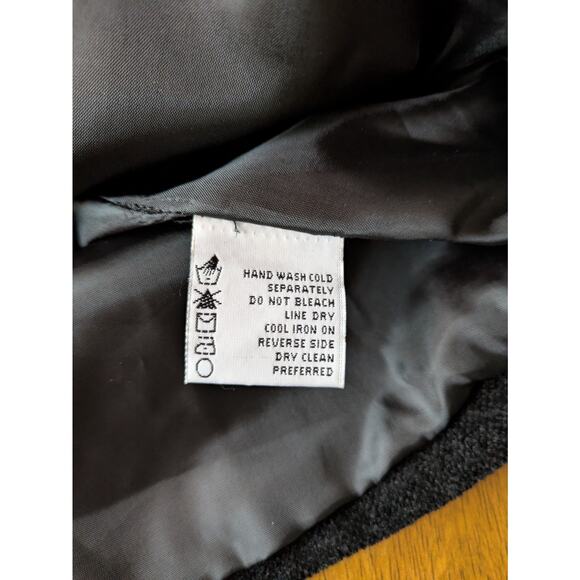 Vintage White Stag Embroidered Chenille Jacket XL Black Aztec Floral Artwear 90s - Picture 8 of 8